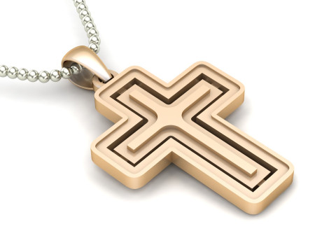 Jesus Christ Pendant Cad File Ready For Printing Modello di stampa 3D