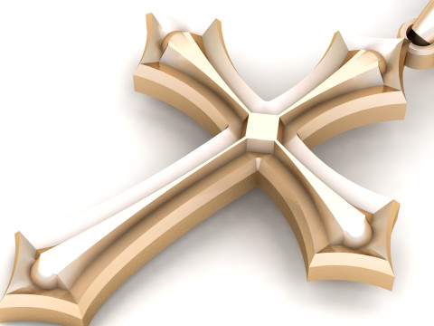 Jesus Christ Pendant Cad File Ready For Printing Modello di stampa 3D
