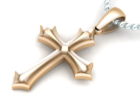 Jesus Christ Pendant Cad File Ready For Printing Modello di stampa 3D