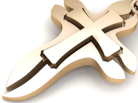 Jesus Christ Pendant Cad File Ready For Printing 3D Baskı Modeli