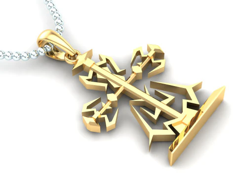 Fichier Cad Pendentif J&eacute;sus-Christ pr&ecirc;t &agrave; &ecirc;tre imprim&eacute; Modèles 3D en vedette