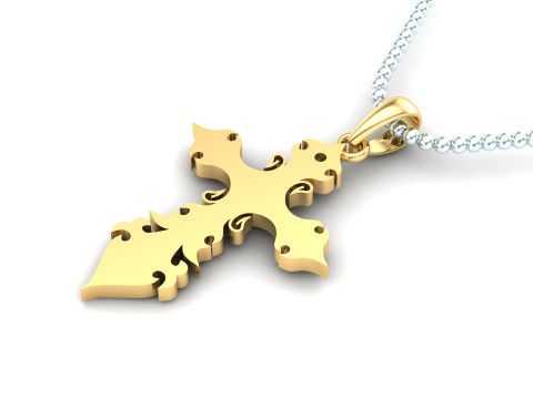Jesus Christ Pendant Cad File Ready For Printing Modello di stampa 3D