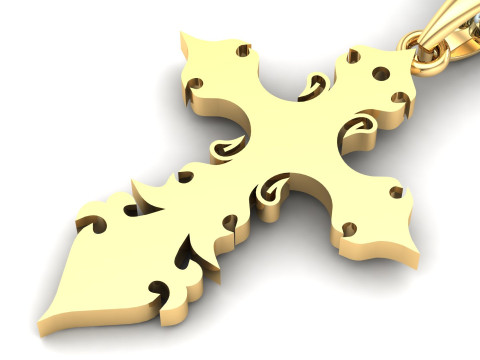 Jesus Christ Pendant Cad File Ready For Printing Modello di stampa 3D