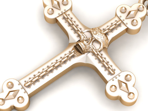 Jesus Christ Pendant Cad File Ready For Printing Model do druku 3D