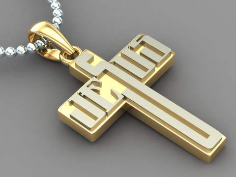 Jesus Christ Pendant Cad File Ready For Printing 3D Принт Модель