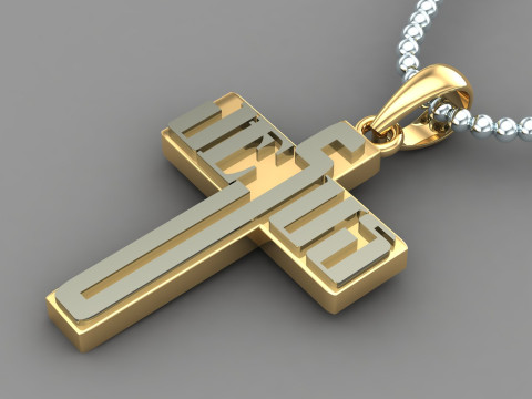 Jesus Christ Pendant Cad File Ready For Printing Modelo de impresión 3D