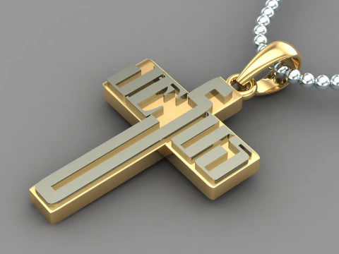 Jesus Christ Pendant Cad File Ready For Printing 3D Print Model