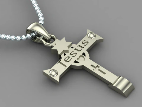 Jesus Christ Pendant Cad File Ready For Printing 3D Print Model