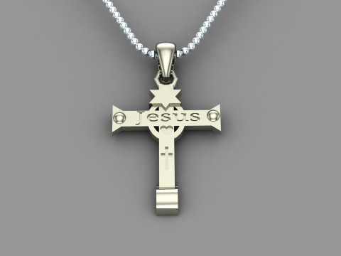 Jesus Christ Pendant Cad File Ready For Printing 3D-Druckmodell