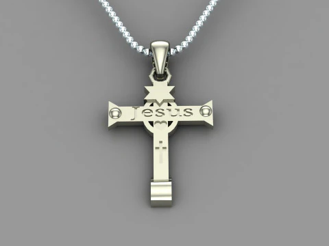 Jesus Christ Pendant Cad File Ready For Printing 3D Print Model