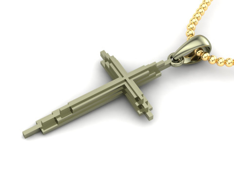 Jesus Christ Pendant Cad File Ready For Printing Model do druku 3D