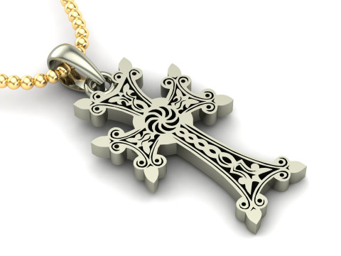 Jesus Christ Pendant Cad File Ready For Printing 3D-Druckmodell
