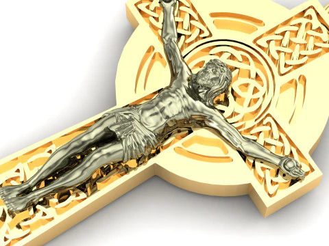 Jesus Christ Pendant Cad File Ready For Printing 3D Print Model
