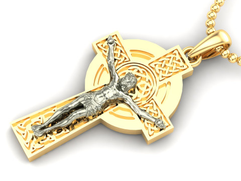 Jesus Christ Pendant Cad File Ready For Printing Modèles 3D en vedette