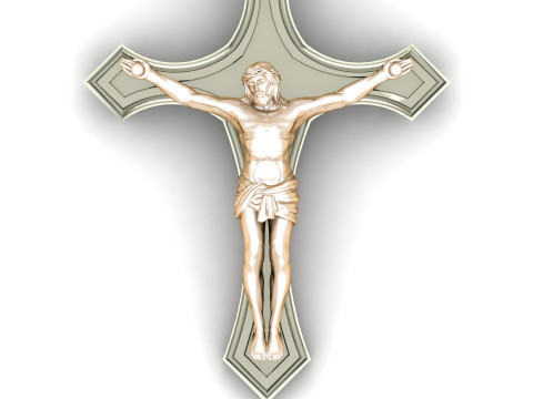 Jesus Christ Pendant Cad File Ready For Printing Modèles 3D en vedette