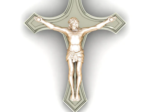 Jesus Christ Pendant Cad File Ready For Printing 3D Print Model