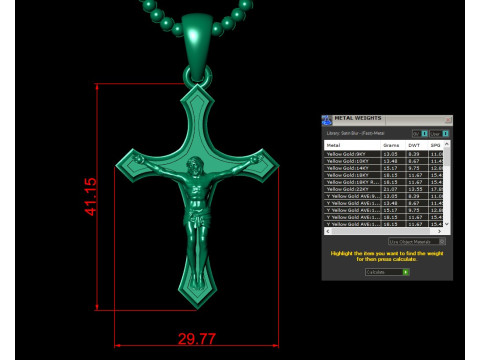 Jesus Christ Pendant Cad File Ready For Printing Modèles 3D en vedette