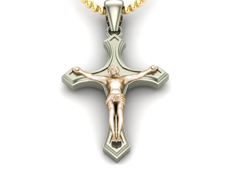 Jesus Christ Pendant Cad File Ready For Printing Modèles 3D en vedette