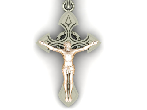 Jesus Christ Pendant Cad File Ready For Printing 3D 打印模型