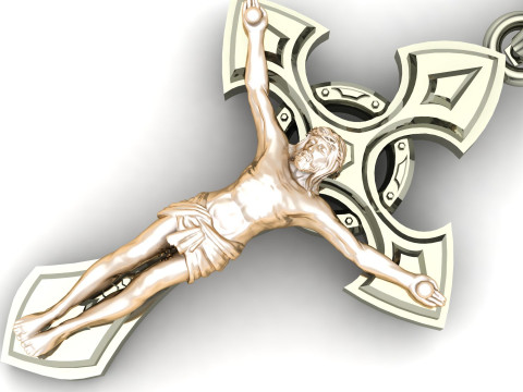 Jesus Christ Pendant Cad File Ready For Printing 3D 打印模型