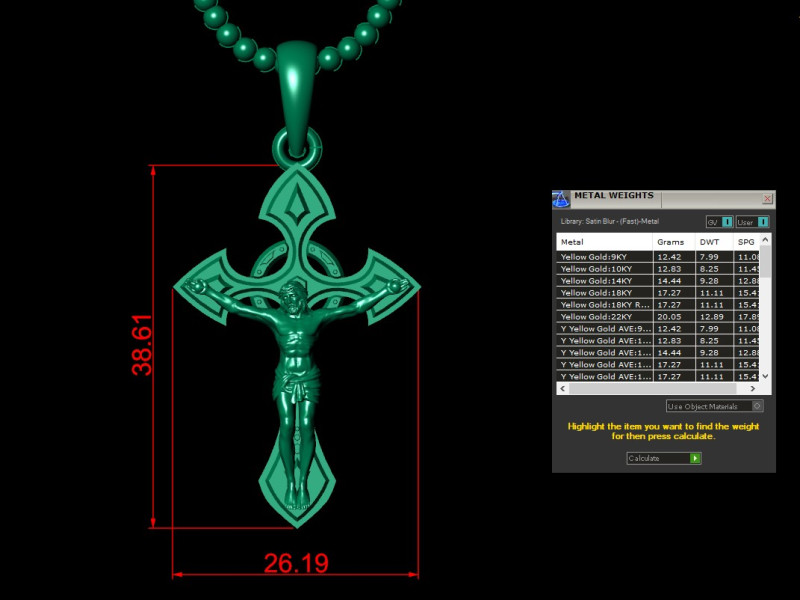 Jesus Christ Pendant Cad File Ready For Printing 3D Print Model in ...