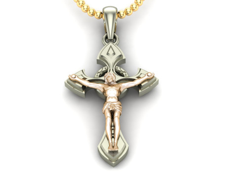 Jesus Christ Pendant Cad File Ready For Printing 3D 打印模型