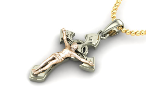 Jesus Christ Pendant Cad File Ready For Printing 3D 打印模型