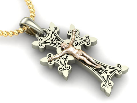 Jesus Christ Pendant Cad File Ready For Printing 3D 打印模型
