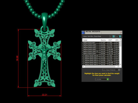 Jesus Christ Pendant Cad File Ready For Printing 3D 프린트 모델
