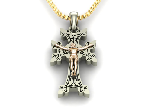Jesus Christ Pendant Cad File Ready For Printing 3D 프린트 모델