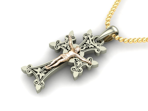Jesus Christ Pendant Cad File Ready For Printing 3D 프린트 모델