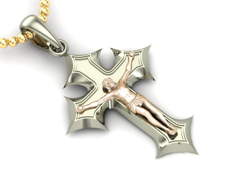 Jesus Christ Pendant Cad File Ready For Printing Model Cetak 3D