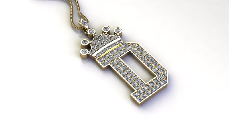 D Letter Alphabet Pendant Cad For Sell 3D 프린트 모델 .c4d .max .obj .3ds .fbx .stl .blend 