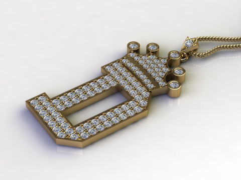 D Letter Alphabet Pendant Cad For Sell 3D 프린트 모델
