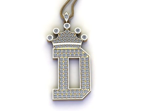 D Letter Alphabet Pendant Cad For Sell 3D 프린트 모델