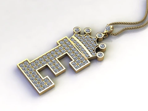E Letter Alphabet Pendant Cad For Sell 3D Print Model