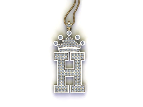H Letter Alphabet Pendant Cad For Sell 3D Print Model