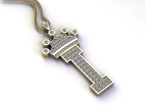 I Letter Alphabet Pendant Cad For Sell Model Cetak 3D