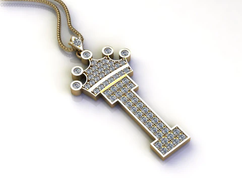 I レターアルファベットペンダント Cad 販売用 3Dプリントモデル