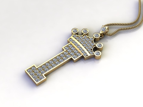 I Letter Alphabet Pendant Cad For Sell 3Dプリントモデル