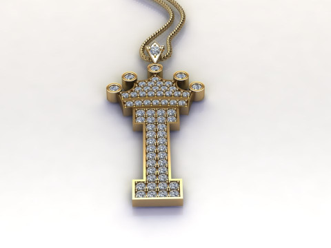 I Letter Alphabet Pendant Cad For Sell 3Dプリントモデル