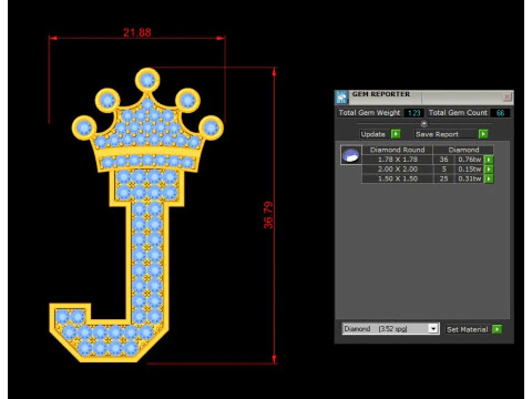 J Letter Alphabet Pendant Cad For Sell 3D Print Model