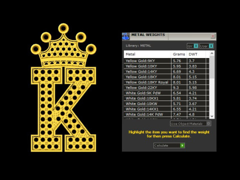 K Letter Alphabet Pendant Cad For Sell 3D-printmodel