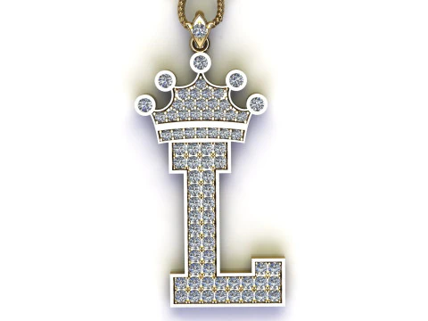 L Letter Alphabet Pendant Cad For Sell 3D Print Model