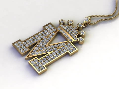M Letter Alphabet Pendant Cad For Sell Modelo de Impressão 3D