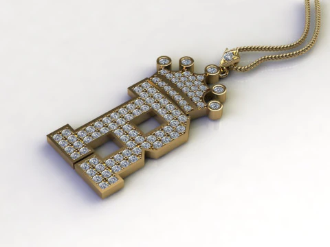 R Letter Alphabet Pendant Cad For Sell 3D Print Model