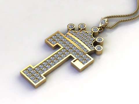 T Letter Alphabet Pendant Cad For Sell 3D Print Model