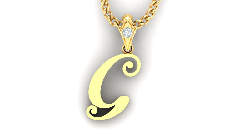 G Letter Alphabet Pendant Cad For Sell 3D Принт Модель .c4d .max .obj .3ds .fbx .stl .blend 