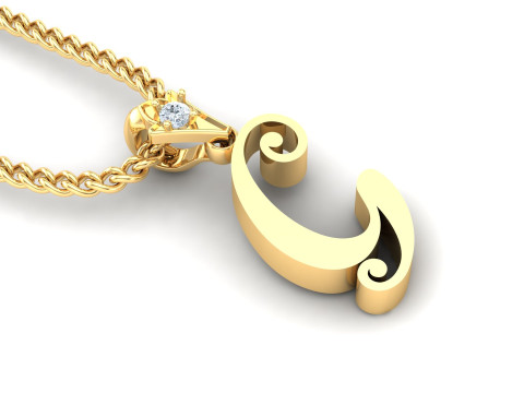 G Letter Alphabet Pendant Cad For Sell 3D Принт Модель