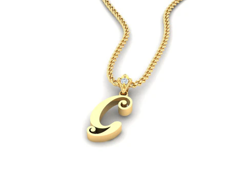 G Letter Alphabet Pendant Cad For Sell 3D Print Model